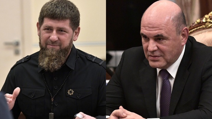 Рамзан Кадыров и Михаил Мишустин