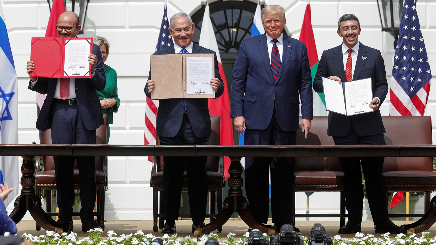 Церемония подписания мирных соглашений с Израилем