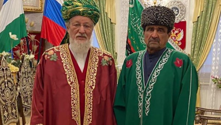 Муфтий Т.Таджуддин и глава представительства ЦДУМ в Ингушетии Ахмед Сагов