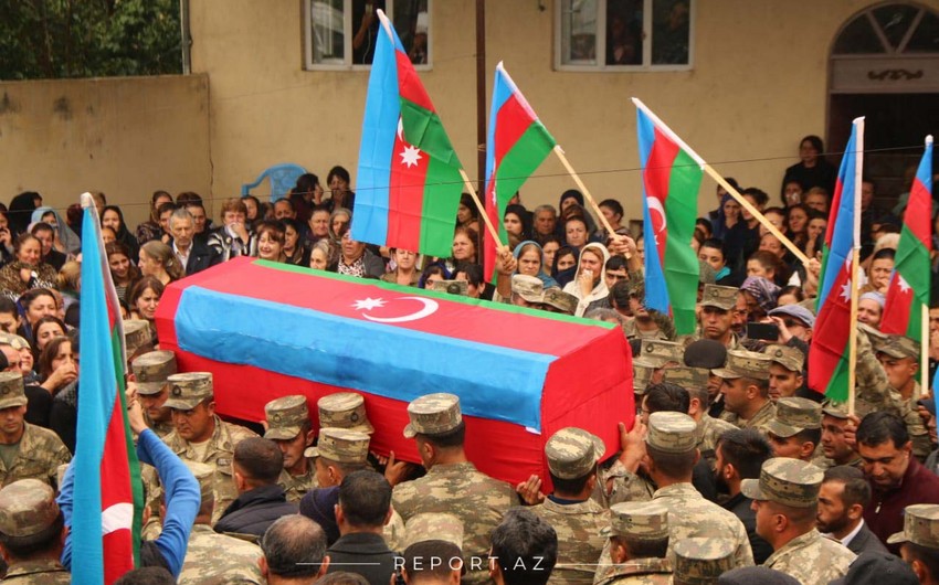Похороны азербайджанского военнослужащего