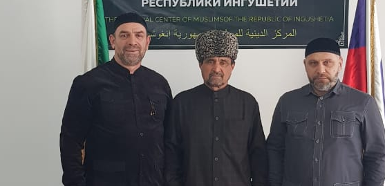 Слева направо: Башир Султыгов, Ахмед Сагов и Супьян Курбанов