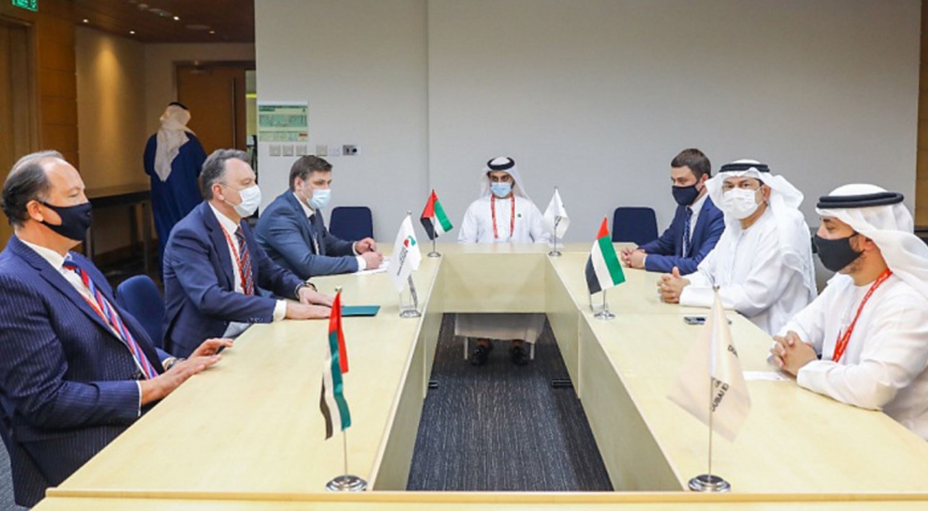 Белорусская делегация на переговорах в ОАЭ