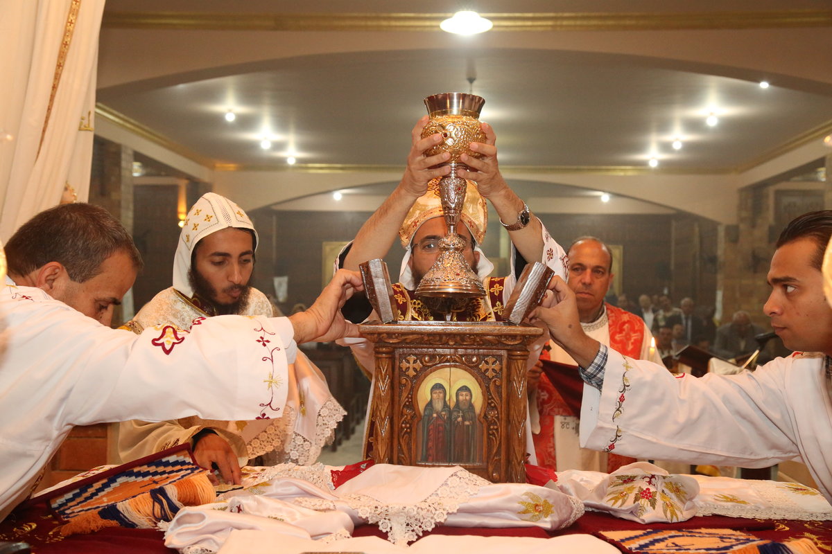Богослужение в коптской церкви