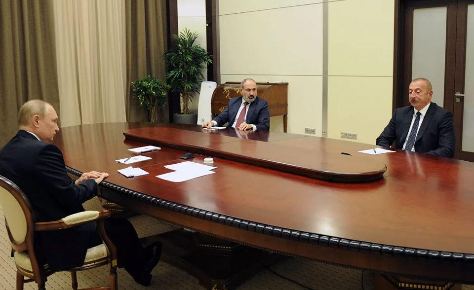Заседание Путина, Алиева и Пашиняна