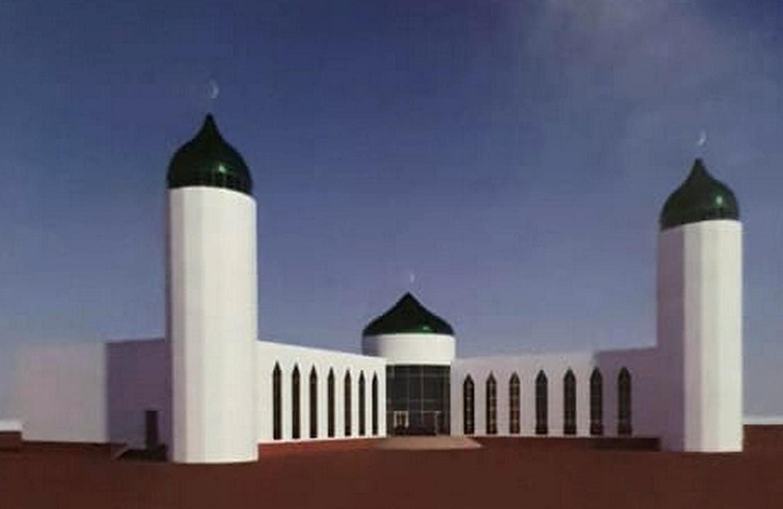 Перспективный вид Соборной мечети Мирного