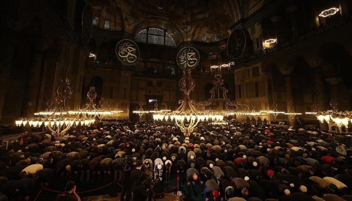 В мечети Айя-Софьи