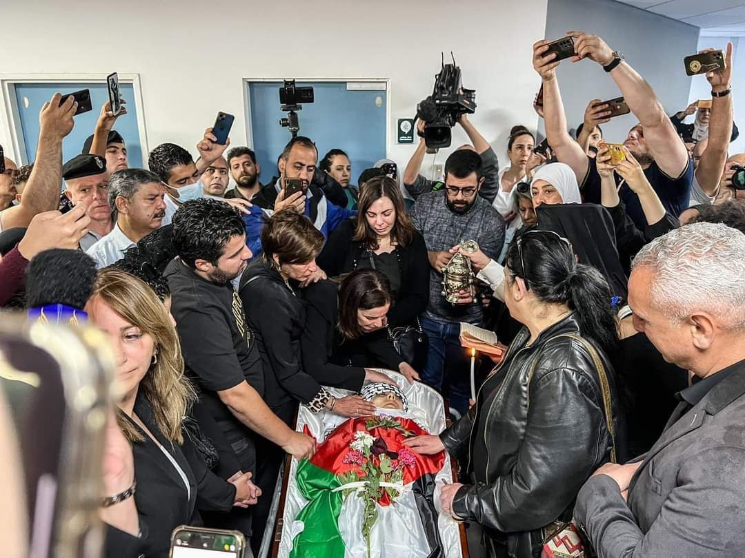 Сионисты атаковали траурную процессию с телом убитой журналистки