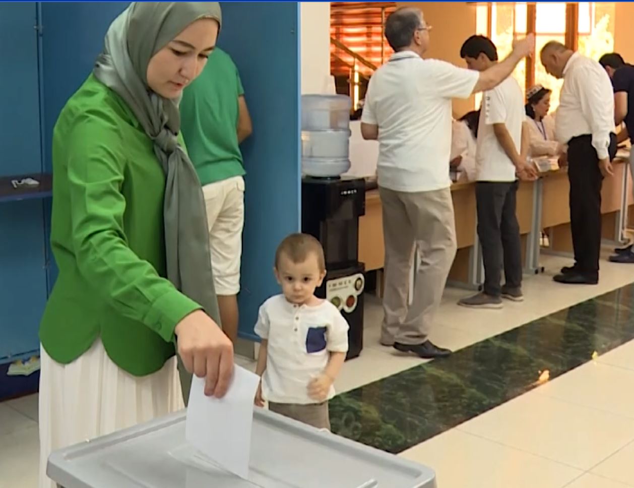 Голосование а Узбекистане