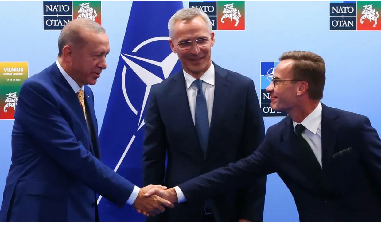 Главы Турции, Швеции и НАТО