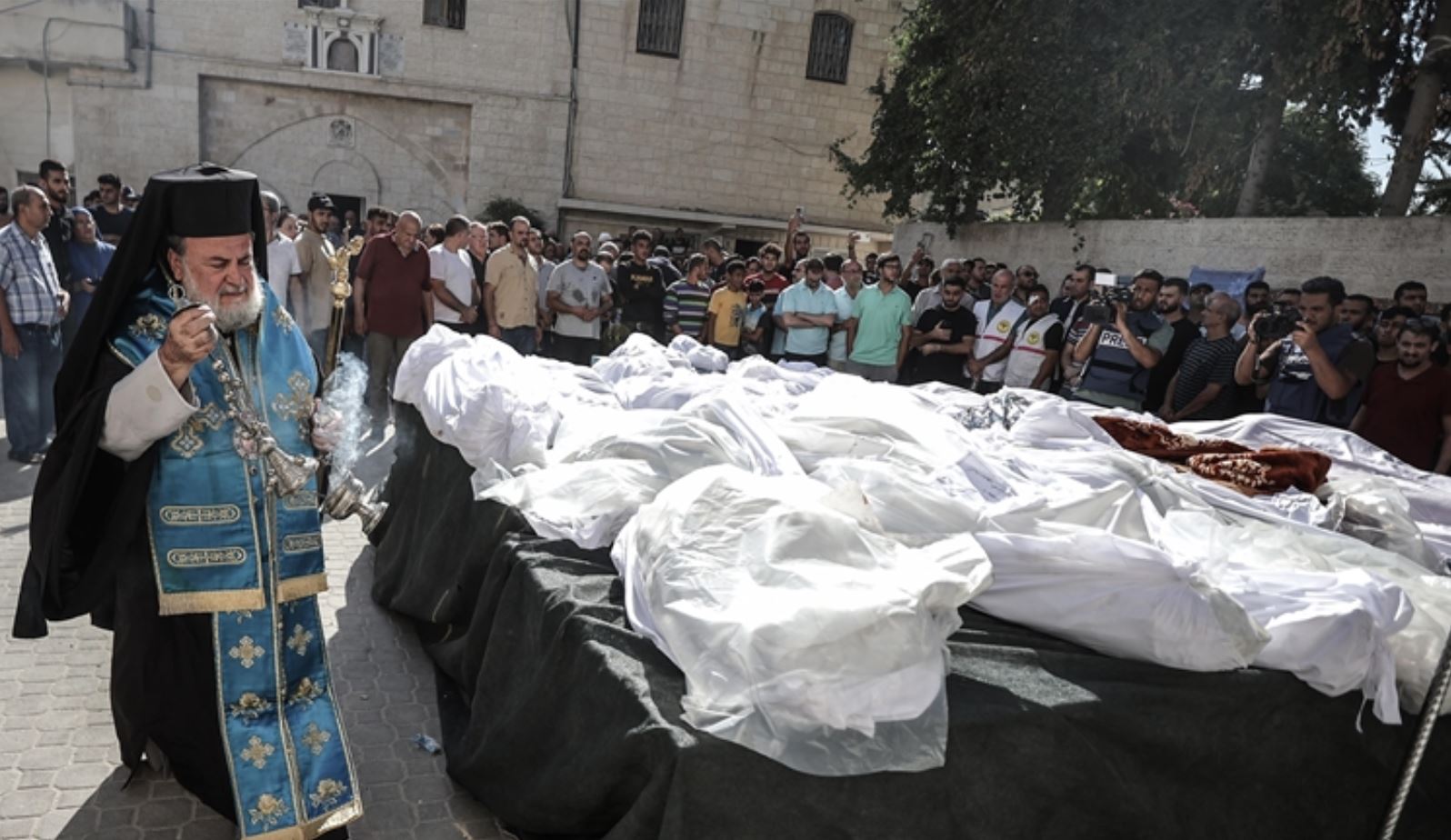 Панихида по погибшим в секторе Газа