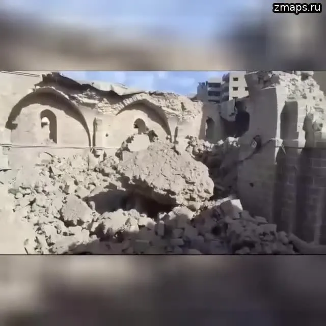 Храм Газы после бомбордировки Израиля