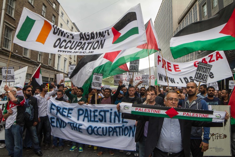 Митинг солидарности с Палестиной в Ирландии