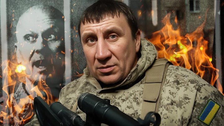 Ликвидированный Юрий Чикатило на фоне изображения своего отца-маньяка. Коллаж: «Царьград»