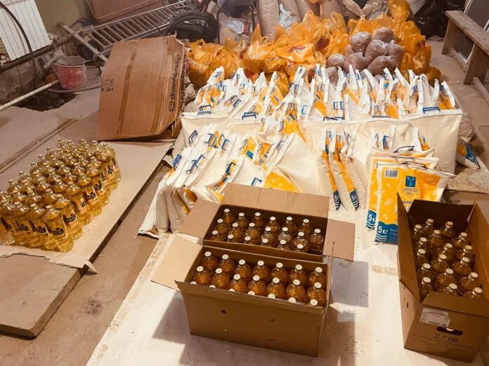 Продукты, закупленные для полевой пекарни, фото «Новости Саратова»