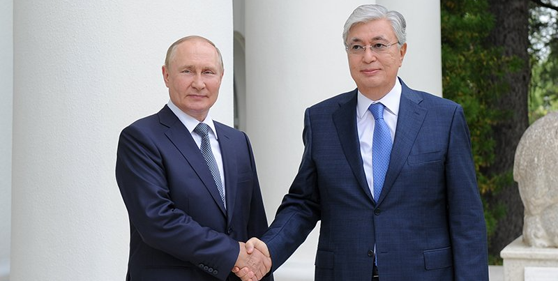 Владимир Путин и Касым-Жомарт Токаев. Фото: ТАСС