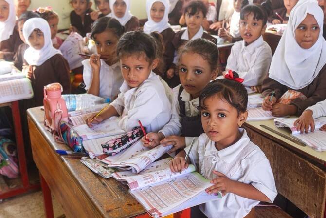 Школа в Лахже между Тайзом и Аденом в Йемене, фото AFP