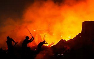 Пожар в Дакке, фото newsday.com