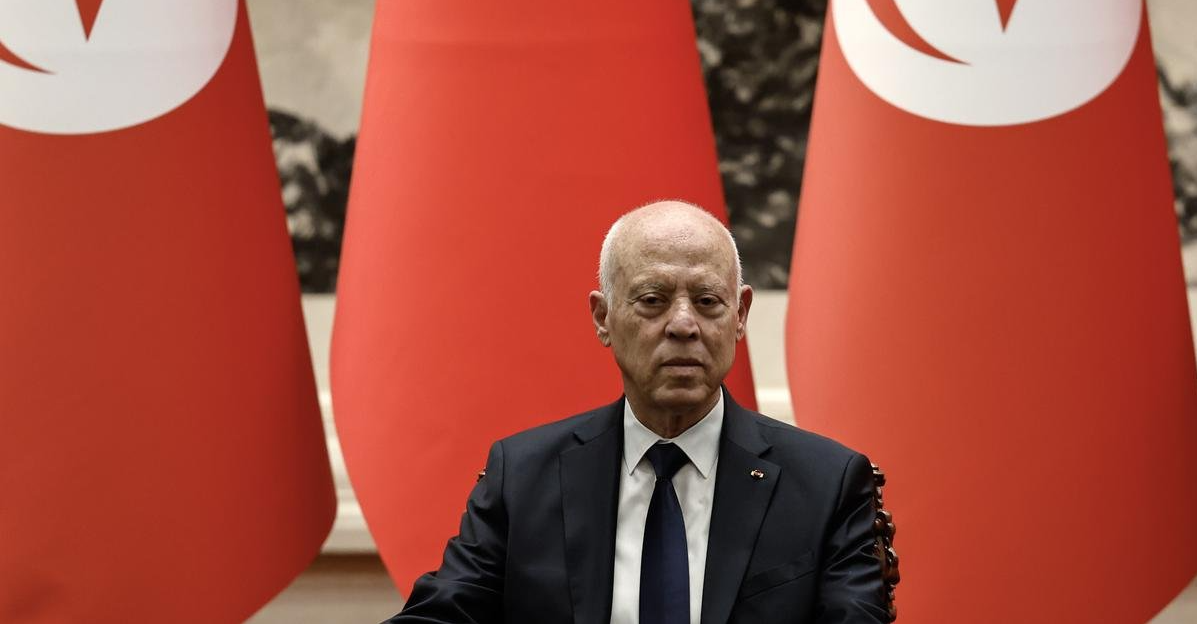 Президент Туниса Каис Саид, фото Tingshu Wang / Getty Images)