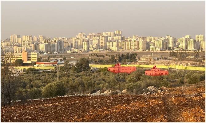 Земли деревни Каландийя, на которых планируется строительство мусоросжигательного завода, фото Peace Now