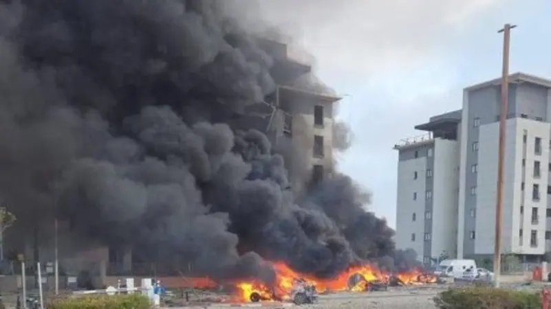 Результат одного из ракетных ударов по Израилю