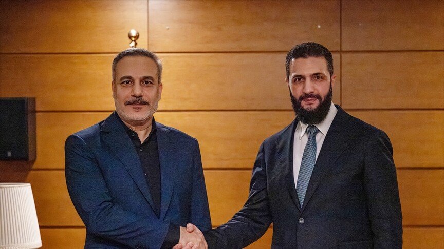 Хакан Фидан и Ахмед аш-Шараа, фото: Anadolu