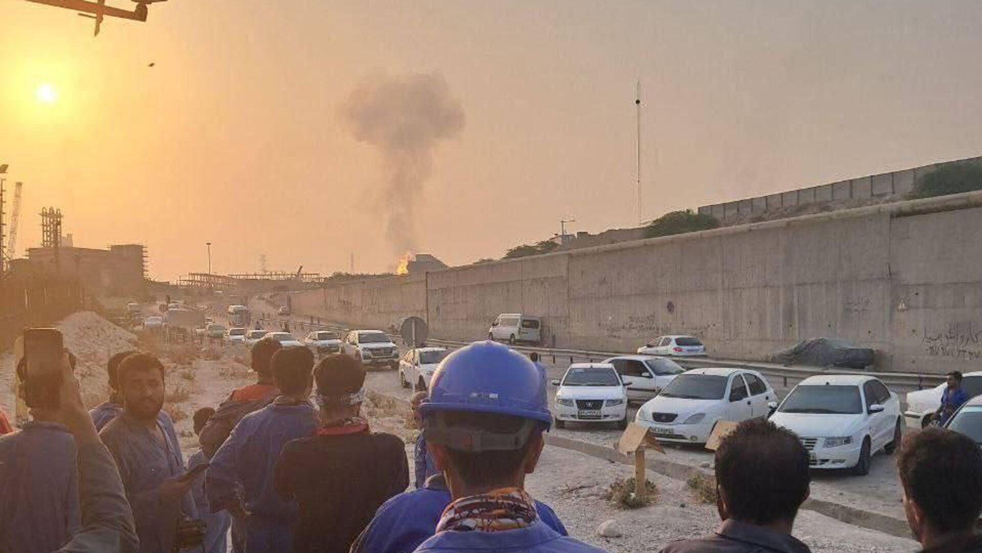 Пожар в Бушере. Фото: соцсети