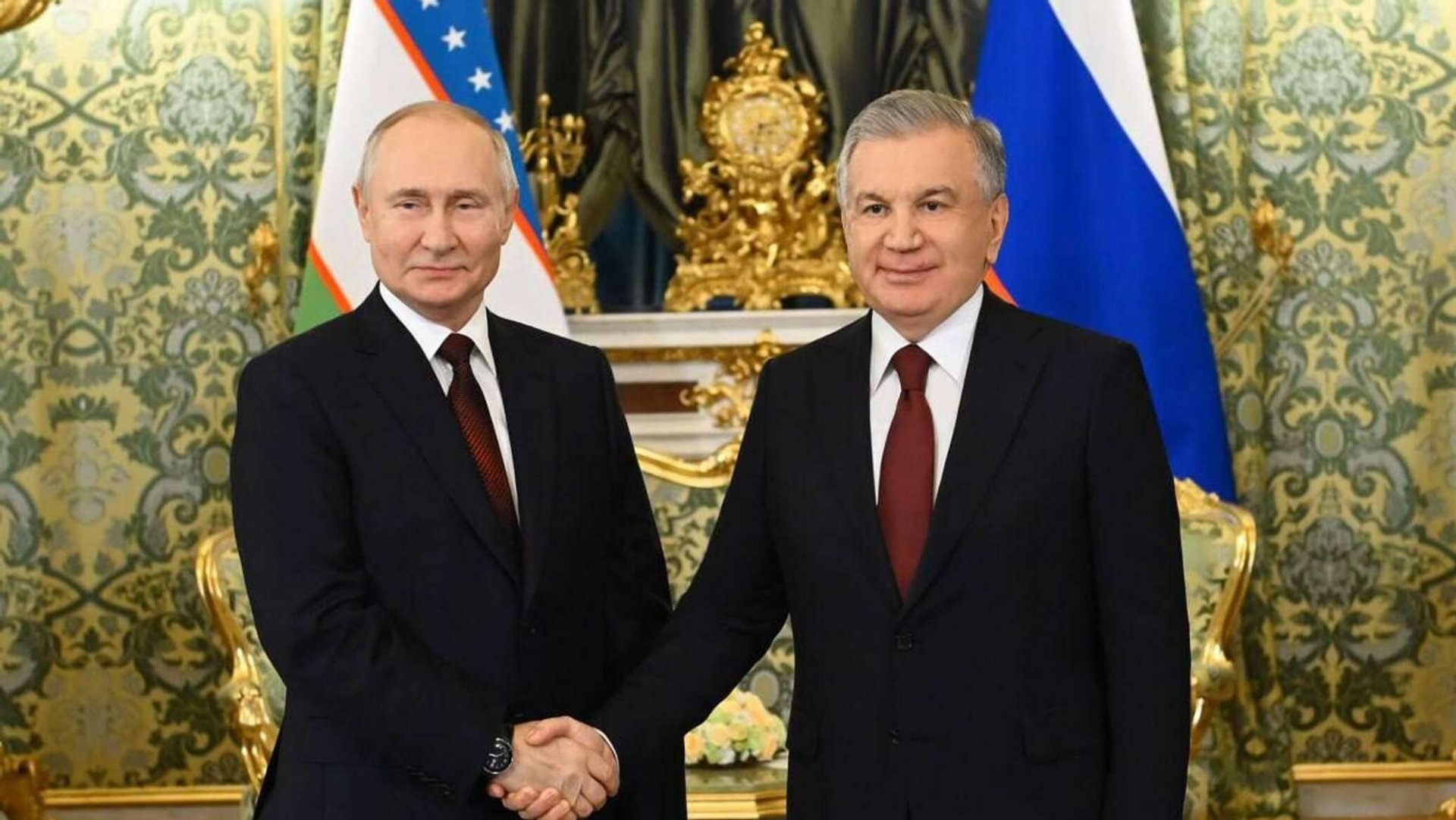 Президенты России и Узбекистана. Фото: РИА Новости