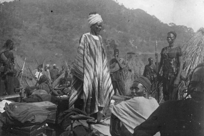 Самори Тур в плену у французов в 1898 году, фото: Wikimedia